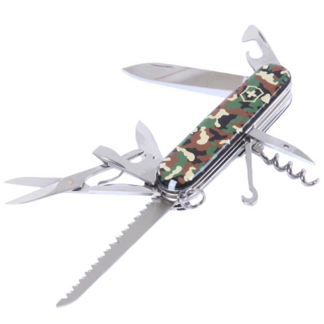 10日0時-3時 エントリーでポイント最大14倍 豪華な ビクトリノックス VICTORINOX ハントマン レディース 送料無料（一部地域を除く） カモフラージュ メンズ マルチツール 63060